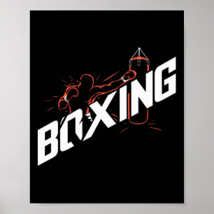 Póster Boxeo Puñetazos Byg Boxeo Kickboxing Amante del Bo