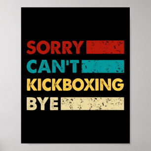 Póster Boxeo Retro Lo Siento No Puedo Boxeo Adiós Diverti