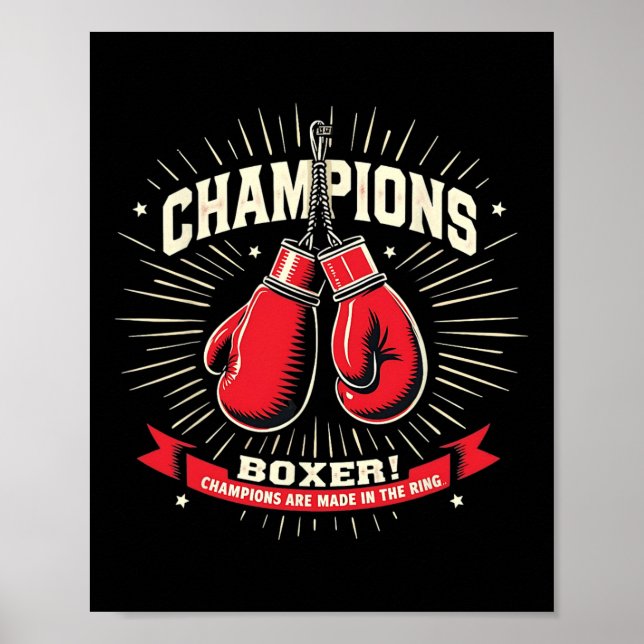 Póster Boxeo Soy Boxer (Frente)