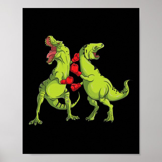 Póster Boxeo T-Rex (Frente)