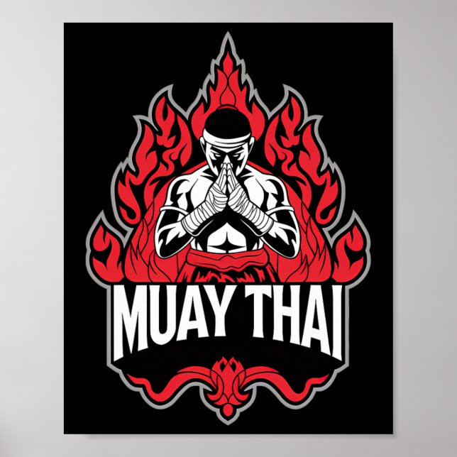 Póster Boxeo tailandés muay 1 (Frente)