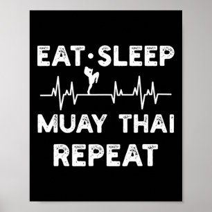Póster Boxeo Tailandés Muay Thai Kickboxing _1