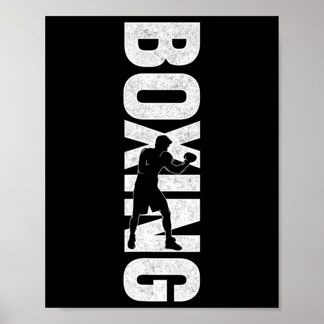 Póster Boxeo vintage de boxeo 4 (Frente)