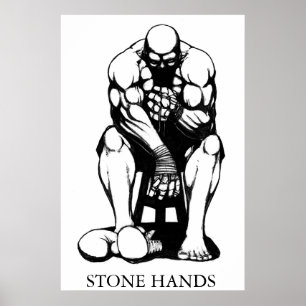 Póster Boxer manos de piedra