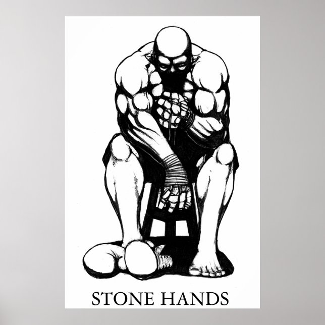 Póster Boxer manos de piedra (Frente)
