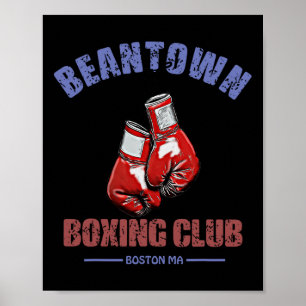Póster Boxing Club Beantown Boston Mamáes - Diseño de gua