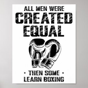 Póster Boxing Day Love Boxing Entrenador