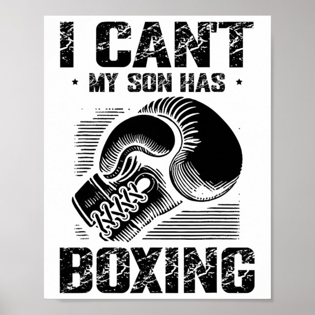 Póster Boxing Day Love Boxing Entrenador (Frente)