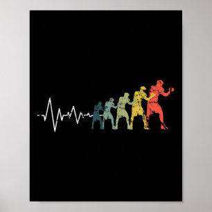 Póster Boxing Heartbeat Boxer lucha contra el amor
