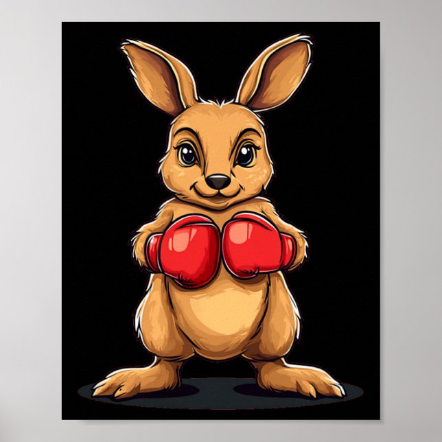 Póster Boxing Kangaroo Para Una Risa De Knockout (Frente)