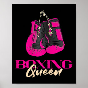 Póster Boxing Queen Kickboxer Kickboxing Boxing Guantes d