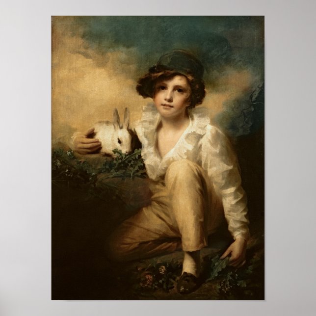 Póster Boy and Rabbit, c.1814 (Frente)