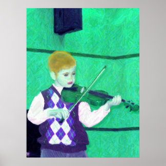PÓSTER BOY VIOLINISTA