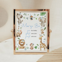 Boy Wild One Safari Baby Shower Mom Osa Bar