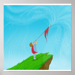 Póster Boy with Trumpet