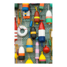 Boyas en las rocas azules Nueva Escocia