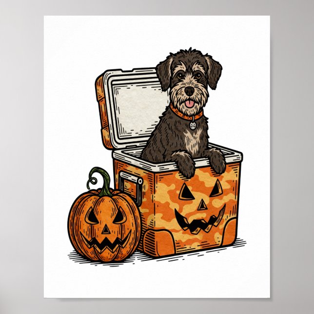 Póster Boykin Spaniel Halloween (Frente)
