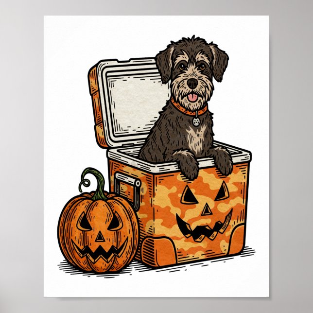 Póster Boykin Spaniel Halloween (Frente)