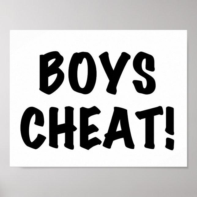 Póster Boys Cheat (Frente)
