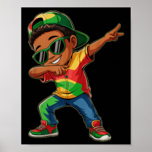 Póster Boys JunetDecimodeldabbing Black King 1865 African