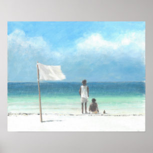 Póster Boys on Beach Kenya