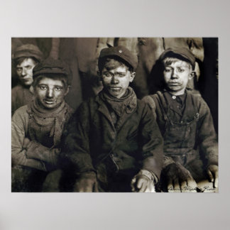 Póster Boys Pittston Breaker de Lewis Wickes Hine, 1911