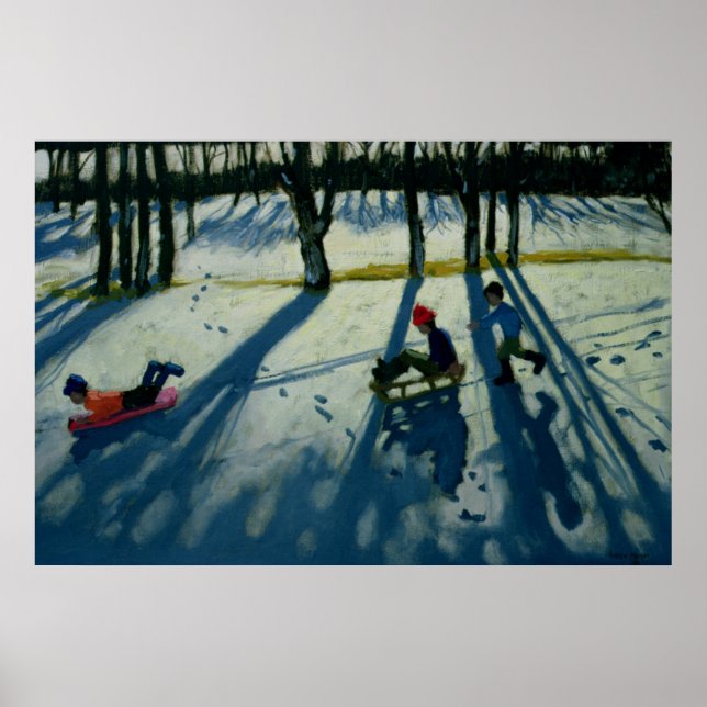 Póster Boys Sledging Allestree Park Derby (Frente)