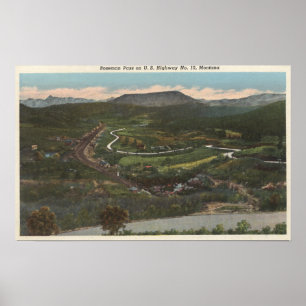 Póster Bozeman, Montana - Bozeman pasa encendido la