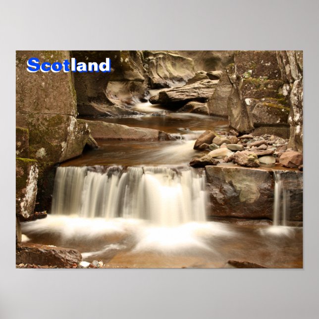 Póster Bracklinn Falls, Perthshire, Escocia (Frente)