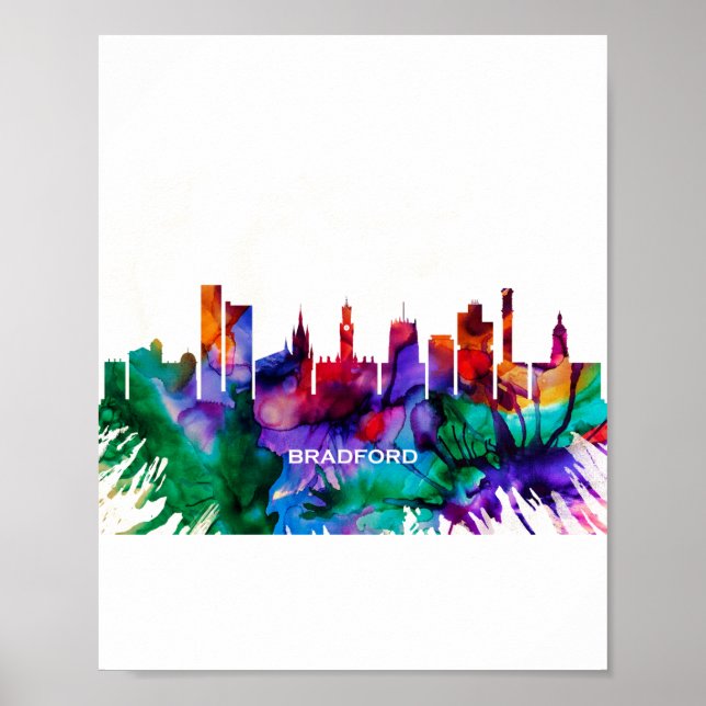 Póster Bradford Skyline (Frente)