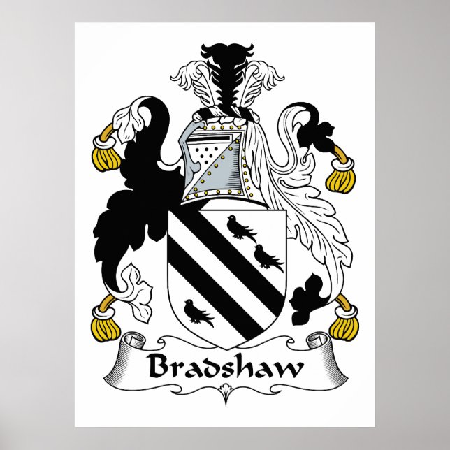 Póster Bradshaw Family Crest (Frente)