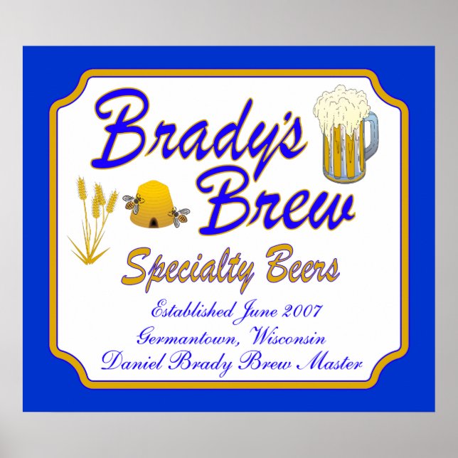 Póster Brady's_Brew_3 (Frente)