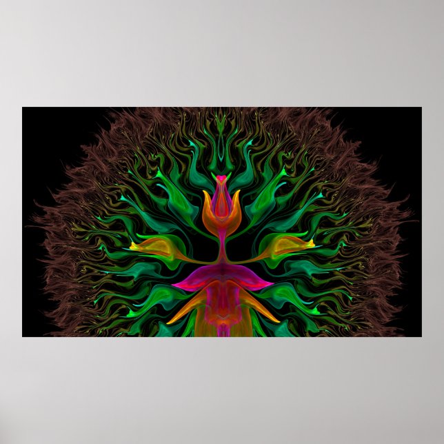 Póster Brahma disfrazada de tulipán (Frente)