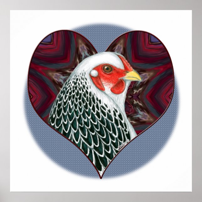 Póster Brahma Hen Heart (Frente)