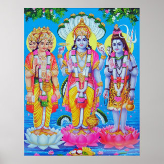 Póster brahma-vishnu-mahesh