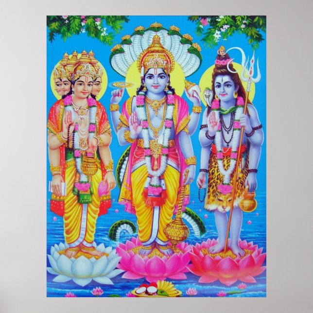 Póster brahma-vishnu-mahesh (Frente)