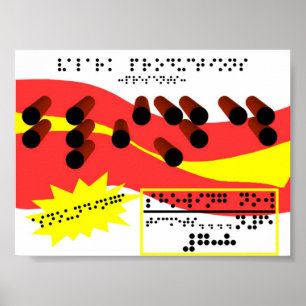 Póster Braille Advert