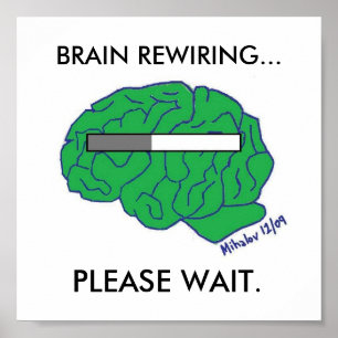Póster "BRAIN REWIRING" poster