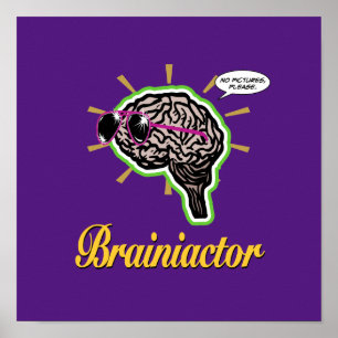 Póster Brainiactor Púrpura