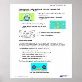 Póster Brainology® Poster 2: Retos comunes de los estudia