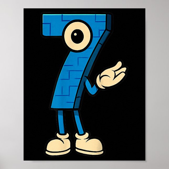 Póster Brainrot 67 Seis Siete 6 7 Meme Personalizado  (Frente)
