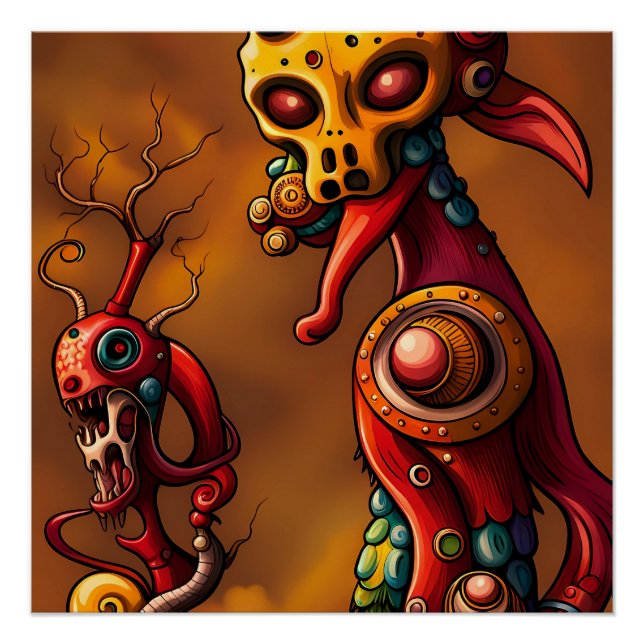 Póster Brainrot - Ken Gage Surreal Art (Anverso)