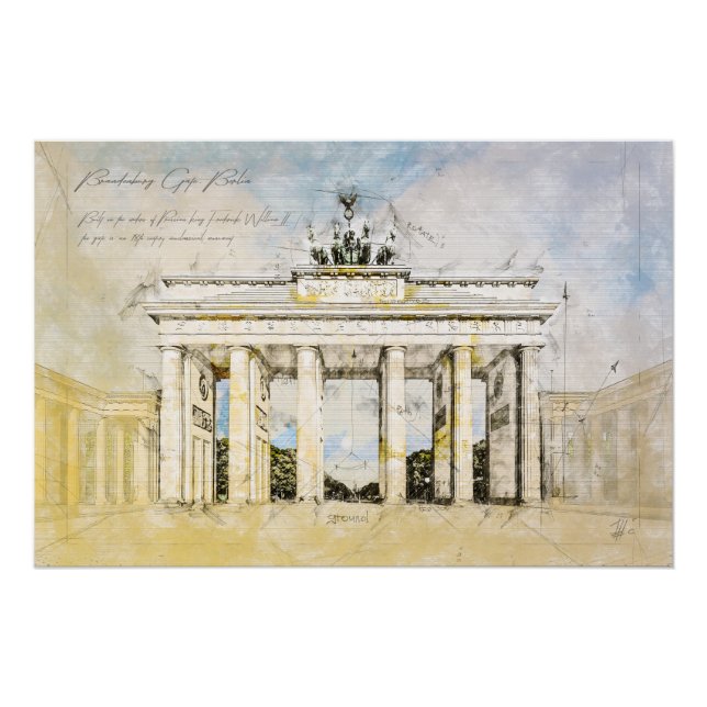 Póster Brandenburg Gate Berlin (Anverso)