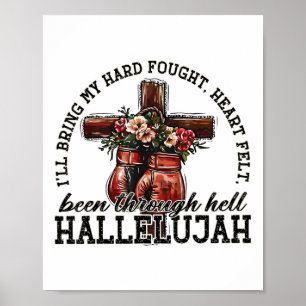 Póster Brandon Hard Fought Hallelujah Alabado Jesucristo