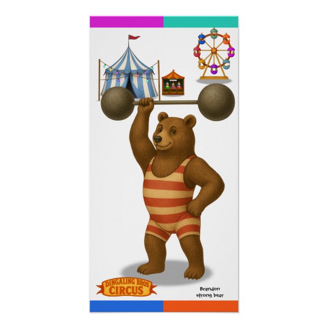 Póster Brandon, oso fuerte (Anverso)
