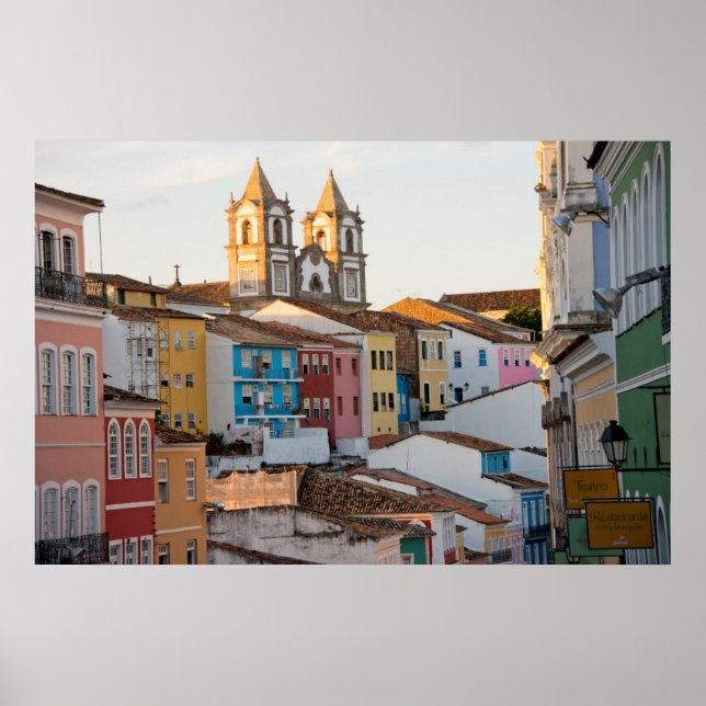 Póster Brasil, Bahía, Salvador, la ciudad más antigua (Frente)