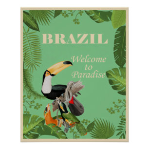 Póster Brasil, Bienvenido al Paraíso,