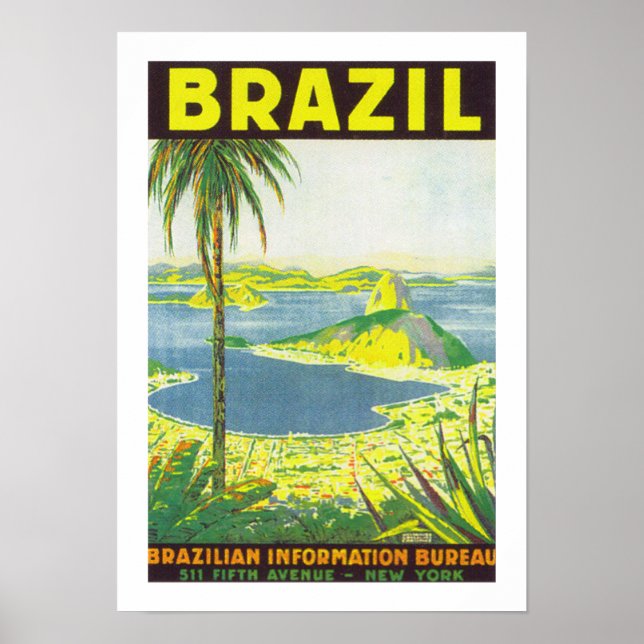 Póster Brasil (blanco) (Frente)