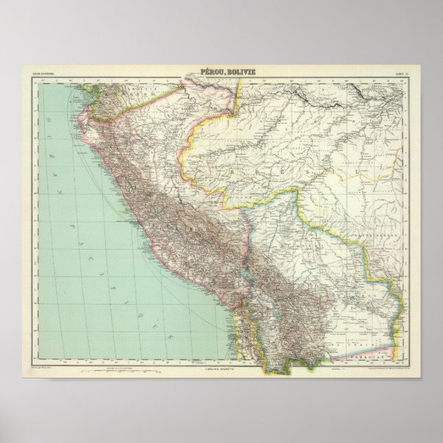 Póster Brasil, Bolivia (Frente)