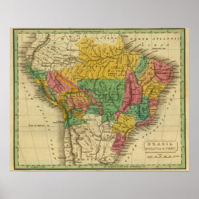Póster Brasil, Bolivia, Perú (Frente)